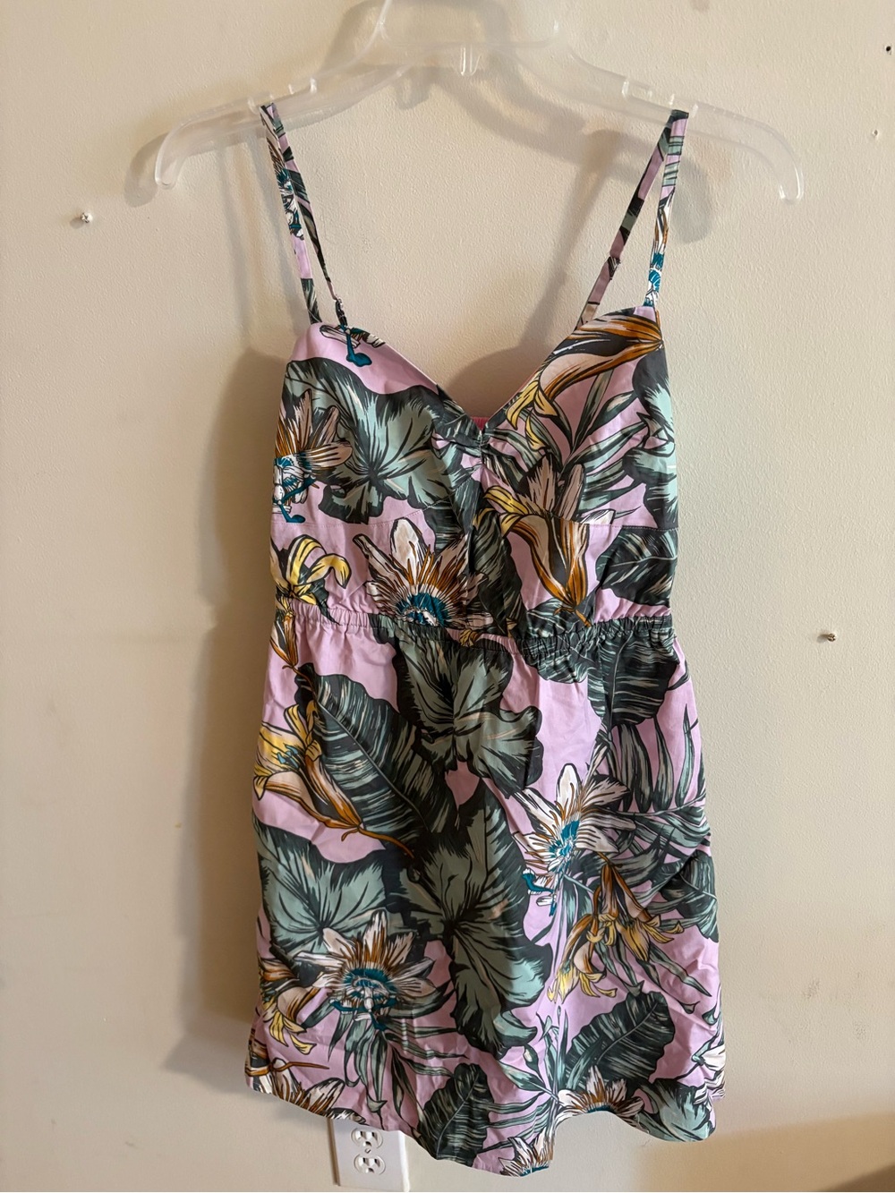 J. Crew Pink Floral Tropical Mini Dress NWT
